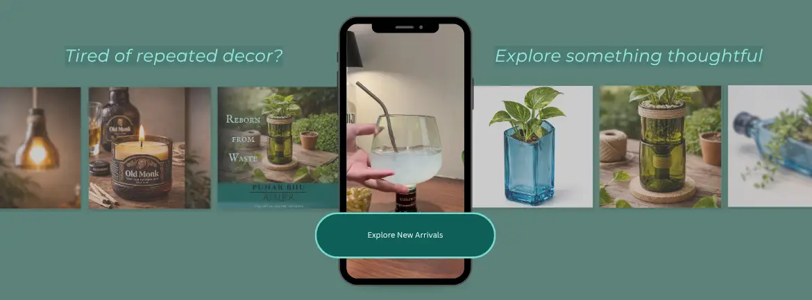 Punarbhu planter, platter, lamp and other products